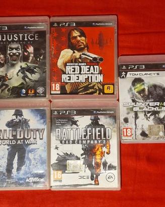 Lotto 5 giochi PS3 originali