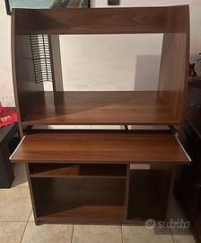 Scrivania 90x51x138cm con carrello