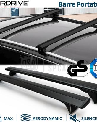 Barre da Tetto per AUDI A3 8P 8V in Alluminio Nero