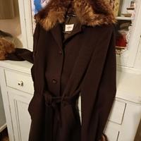 cappotto vintage lana e pelliccia