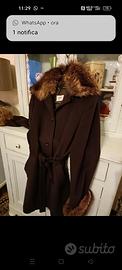 cappotto vintage lana e pelliccia