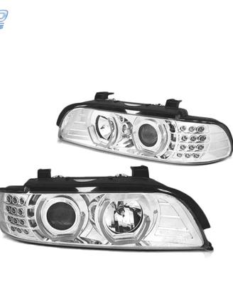 FARI BMW E39 95-03 ANGEL EYES 3D CROMATI FRECCE A 