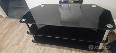 tavolino da salotto in cristallo 