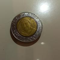 Rara Moneta da 500 lire Luca PACIOLI anno 1994