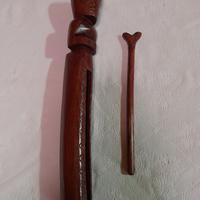 To ere  tamburo a fessura in legno 