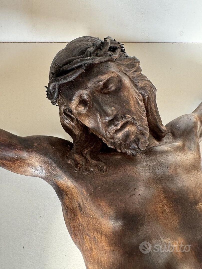 Danlai Parete in Legno Appeso Incrociata Grande Gesù Cristo Ciondolo Crocifisso Arredamento Religioso Regali Croce Religiosi