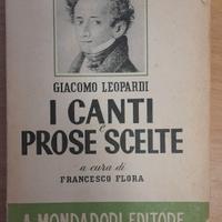 I canti e prose scelte di Giacomo Leopardi 