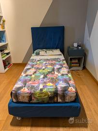 Letto singolo imbottito