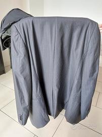 Abito gessato grigio Lana e Seta Conbipel Tg. 48