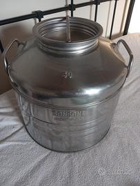 Fusto contenitore olio acciaio inox