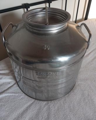 Fusto contenitore olio acciaio inox