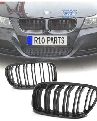 GRIGLIE BMW E90 E91 08-12 LOOK M NERO OPACO ABS