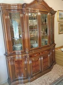 Cristalliera di rappresentanza in legno massello n