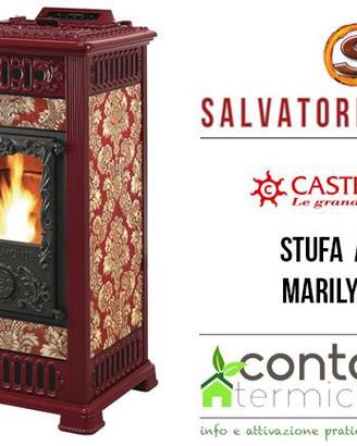 Stufa a pellet marca Castelmonte Marilyn 10 kw