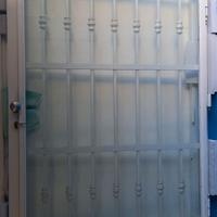 Portone/portoncino/porta ingresso in ferro e vetro