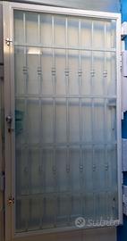 Portone/portoncino/porta ingresso in ferro e vetro