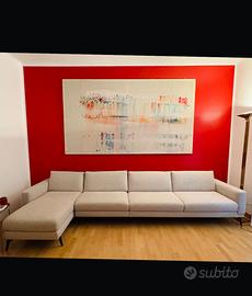 Divano angolare imbottito