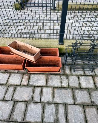 Portavasi in ferro piu vasi