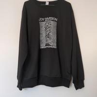 Felpa nera Joy division unknown pleasures Taglia M