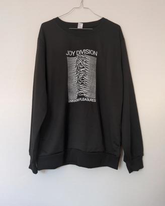 Felpa nera Joy division unknown pleasures Taglia M
