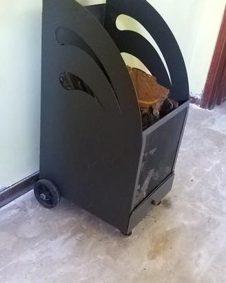 carrello porta legna/pellet 