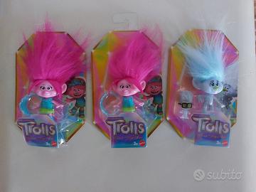 Lotto 3 personaggi trolls Dreamworks Band Together