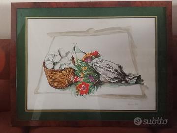 litografia intitolata "Composizione" dell'artista