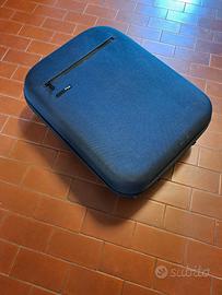 Trolley da viaggio rigido in tessuto nero Fila