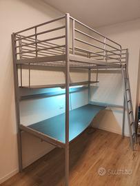 IKEA TROMSÖ letto a soppalco + scrivania + lampada