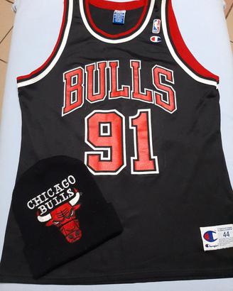 Canotta NBA Chicago Bulls Rodman Champion '90
