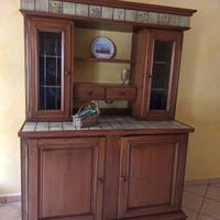 dispensa in legno massello , produzione artigianal