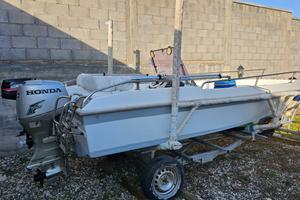 Barca open 5 metri doppio motore e carrello nuovo