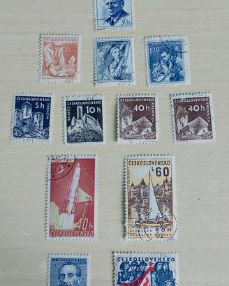 Francobolli Storici Cecoslovacchia
