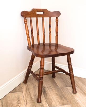 SEDIA RUSTICA SGABELLO PER BAR VINTAGE