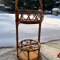 Tavolino di vimini