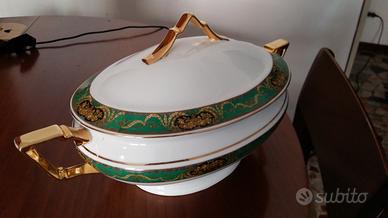 Servizio piatti anni 50 bordato oro