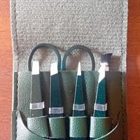 Set pinzette sopracciglia varie punte e forbicine