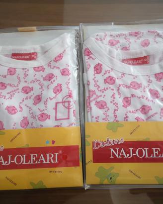 set di 2 body neonata 0 mesi Naj-Oleari 