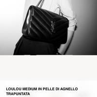 Ysl saint lauren lou lou borsa originale pelle