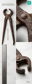 Tenaglie da maniscalco antiche - Ferro battuto