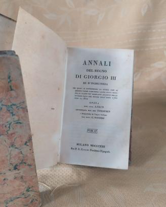 ANNALI DEL REGNO  D'INGHILTERRA