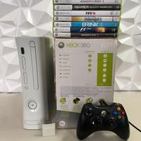 Console Xbox 360 + 8 giochi + memory + controller