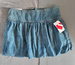 Minigonna a palloncino nuova con cartellino