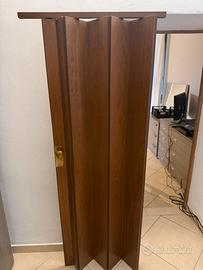 Porta a soffietto in legno 175x75