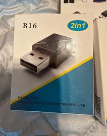 Trasmettitore/Ricevitore Audio Bluetooth 2in1 USB 