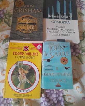 Nr. 4 libri gialli-thriller(€ 3/€ 2/€ 1)