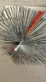 Spazzacamino kit composto da 5 aste + scovolo ø 25