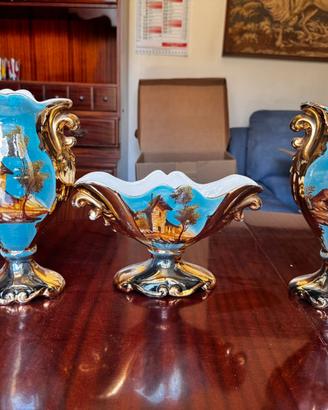 Tris Ceramica Vintage Dipinti a mano