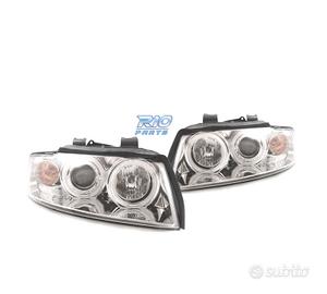 FARI PER AUDI A4 B6 00-04 ANGEL EYES CCFL FONDO CR