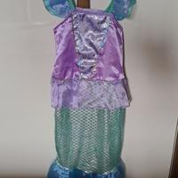 Vestito chiaro sirena bambina 150 cm
